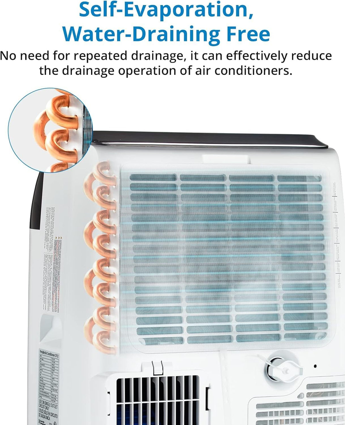 Garvee 3-in-1 Portable Air Conditioner, 14000 BTU (10200 BTU SACC) AC Unit