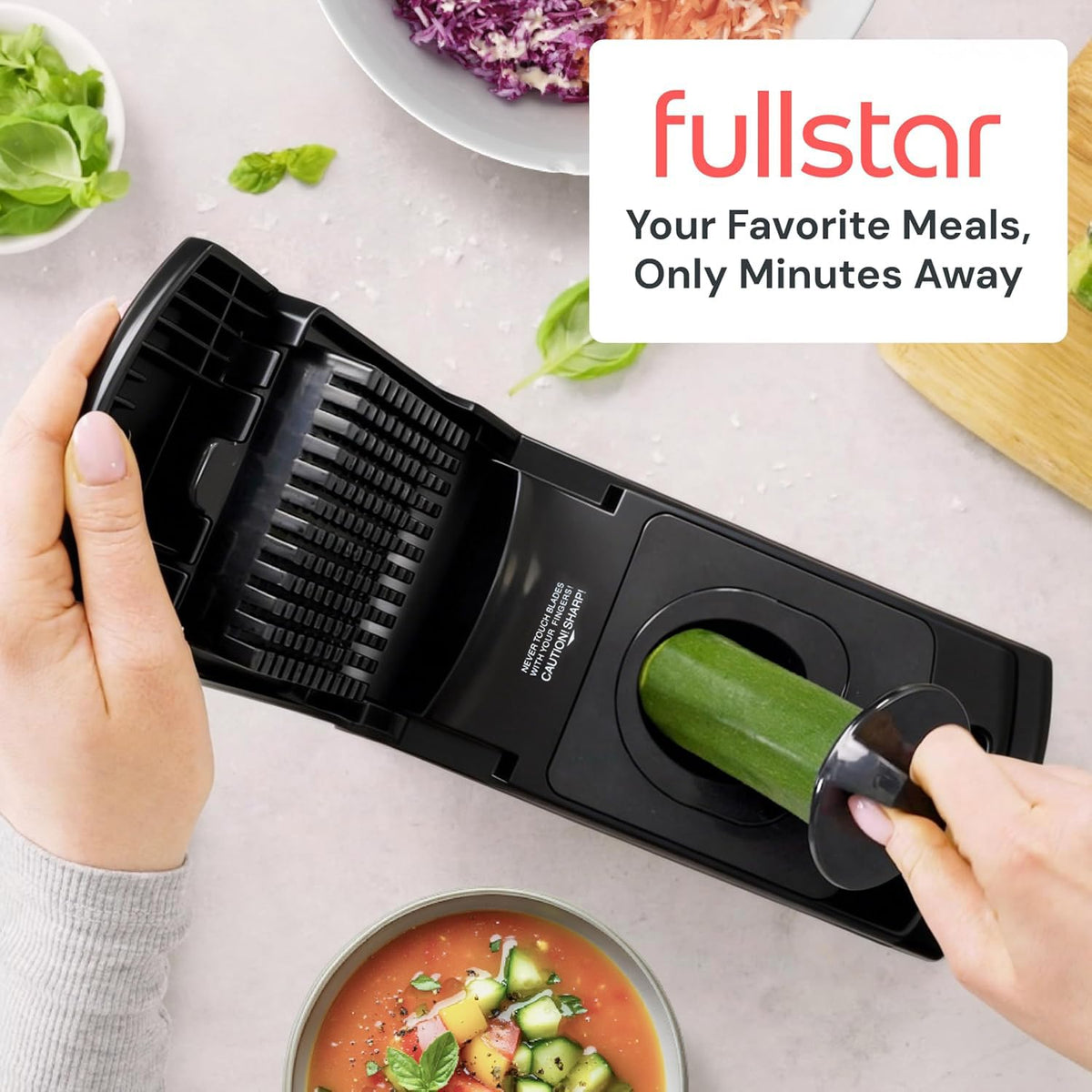 Fullstar Pro Original Vegetable Chopper & Spiralizer, All-in-1 Kitchen Tool