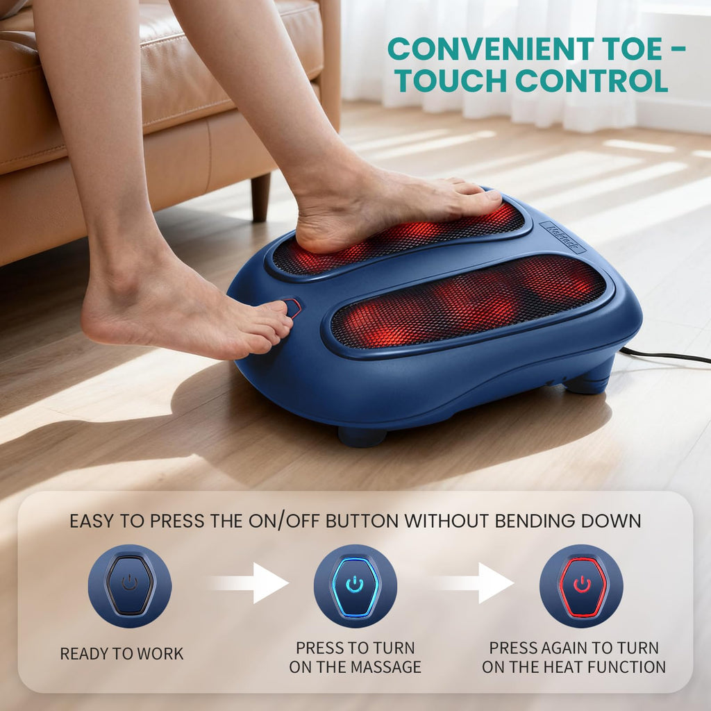 Nekteck Foot Massager with Heat, HSA Eligible FSA Massage Tools Gifts