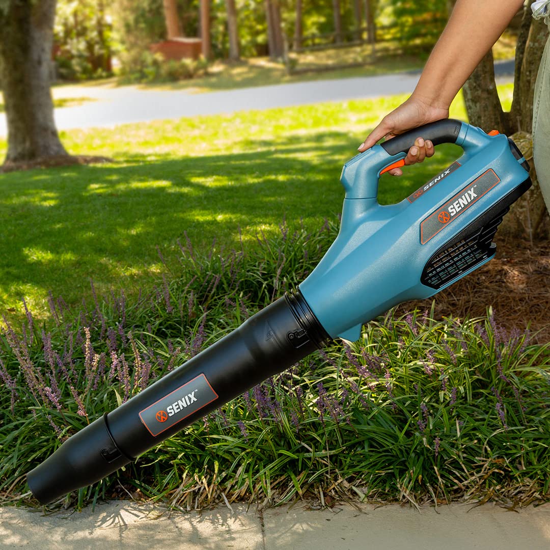 SENIX 40V 21-Inch Cordless Snow Blower with Variable-Speed Steel Auger