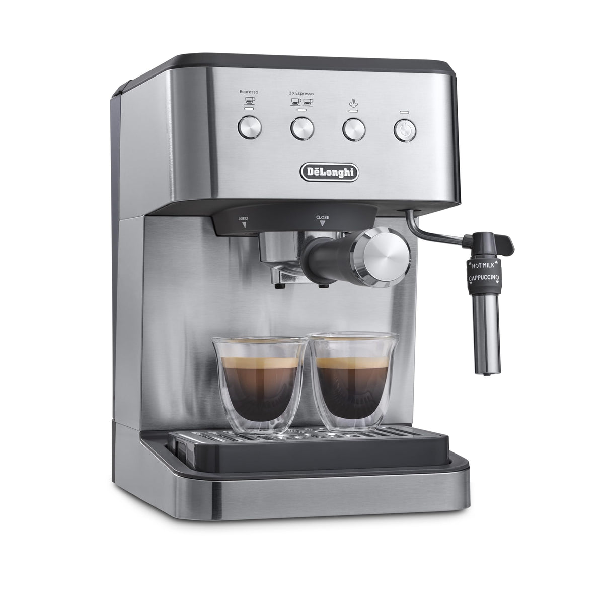 De'Longhi Stilosa Compact Manual Espresso Machine, Manual Milk Frother