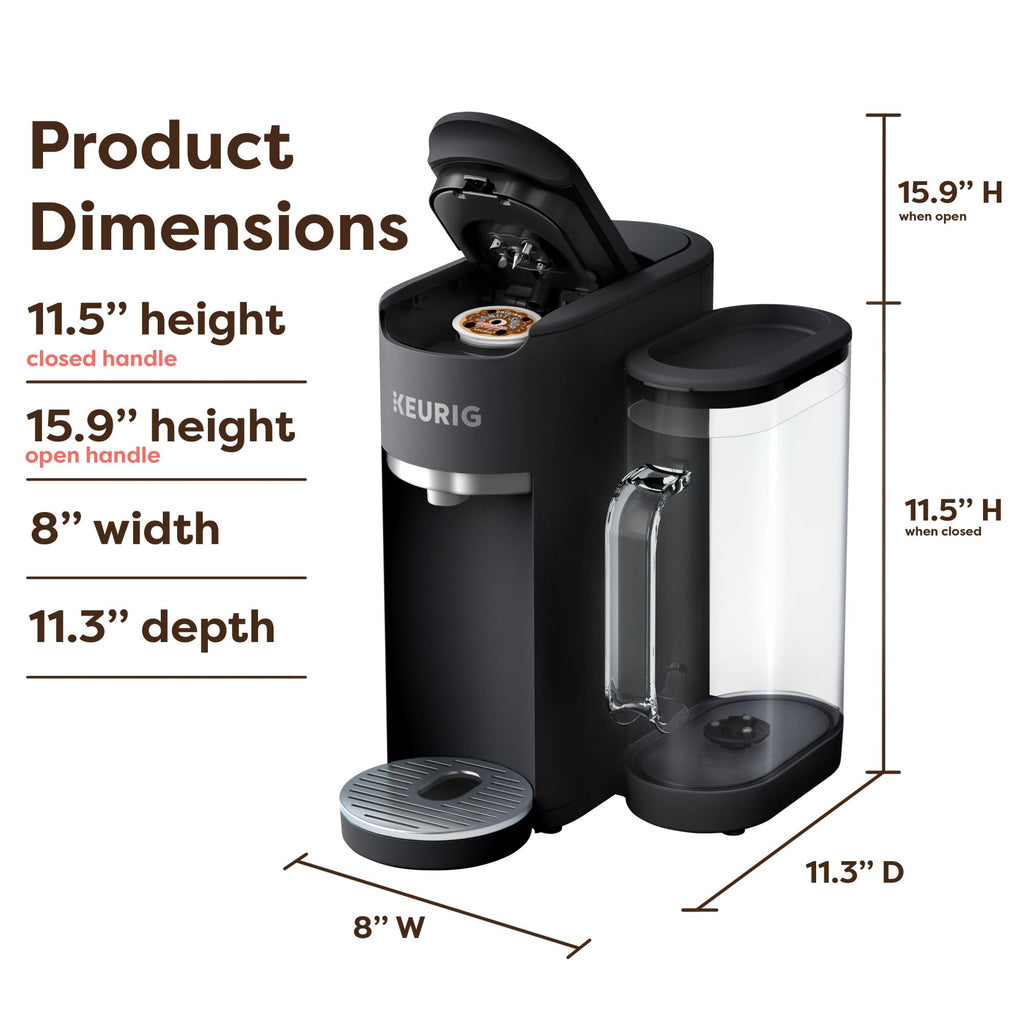 Keurig K-Supreme Gen 2, Hot and Iced Single Serve Coffee Maker, Warm Stone