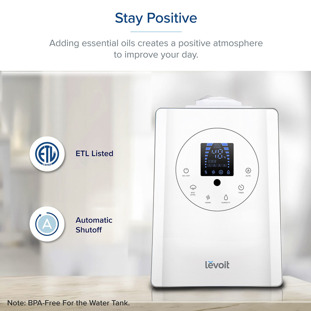 Levoit OasisMist 1000S (10L) Smart Humidifier for Home Large Room Bedroom