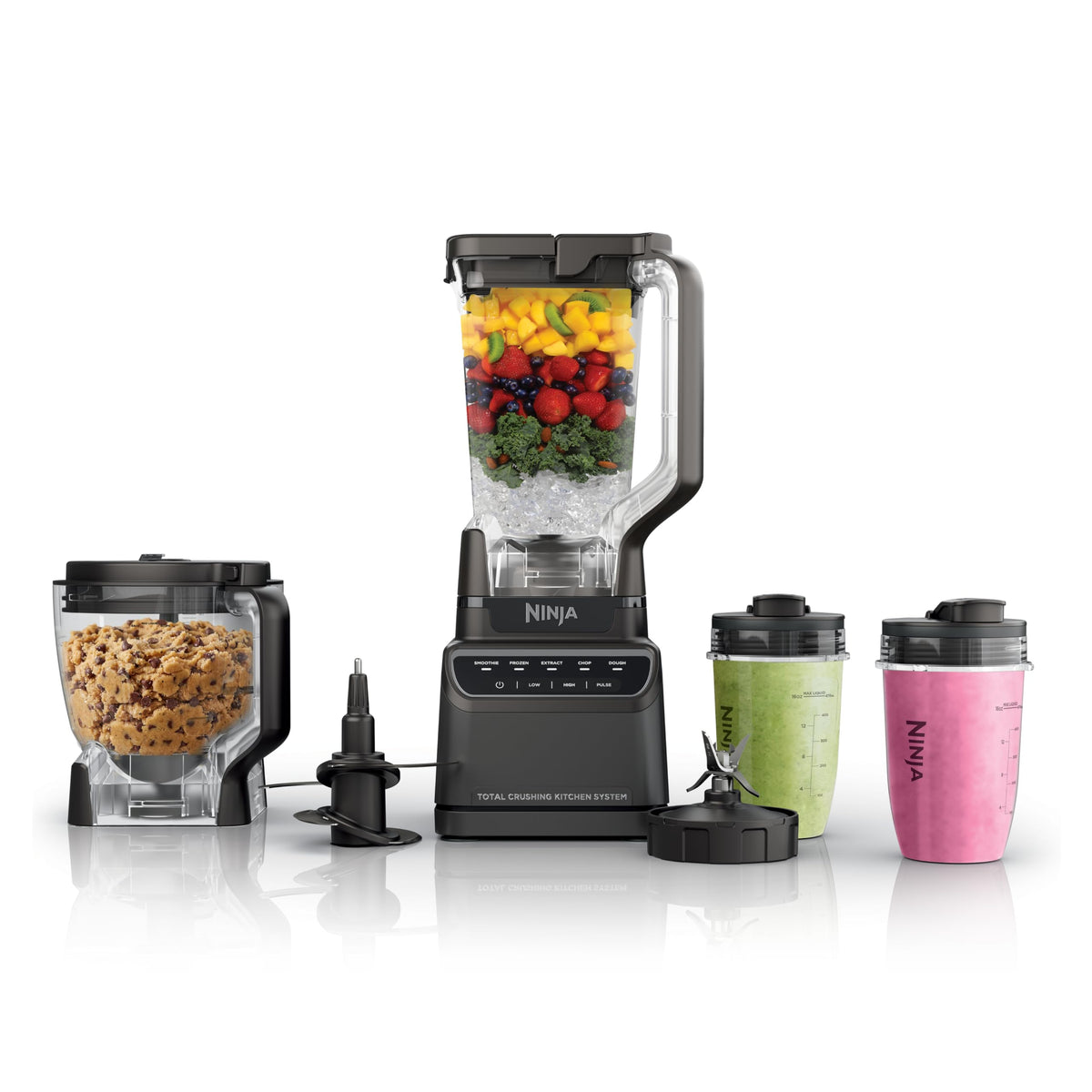 Ninja Kitchen System Pro, 1500W, 72oz Pitcher, 8-Cup, Black, BL770