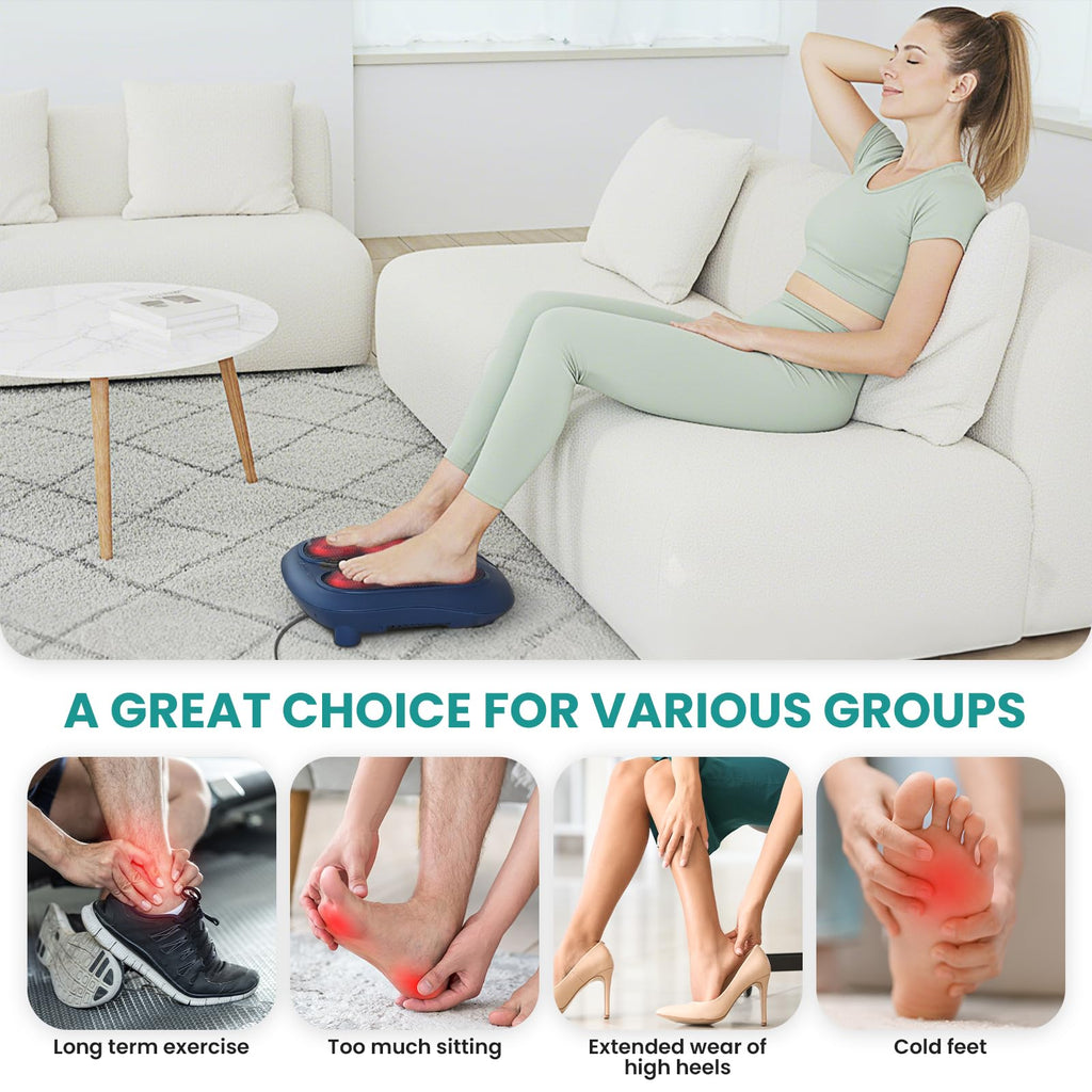 Nekteck Foot Massager with Heat, HSA Eligible FSA Massage Tools Gifts