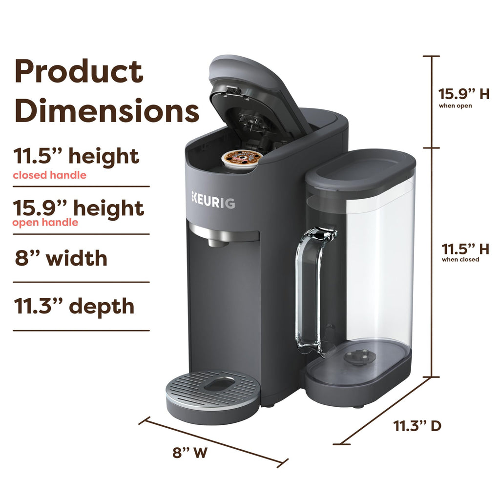 Keurig K-Supreme Gen 2, Hot and Iced Single Serve Coffee Maker, Warm Stone