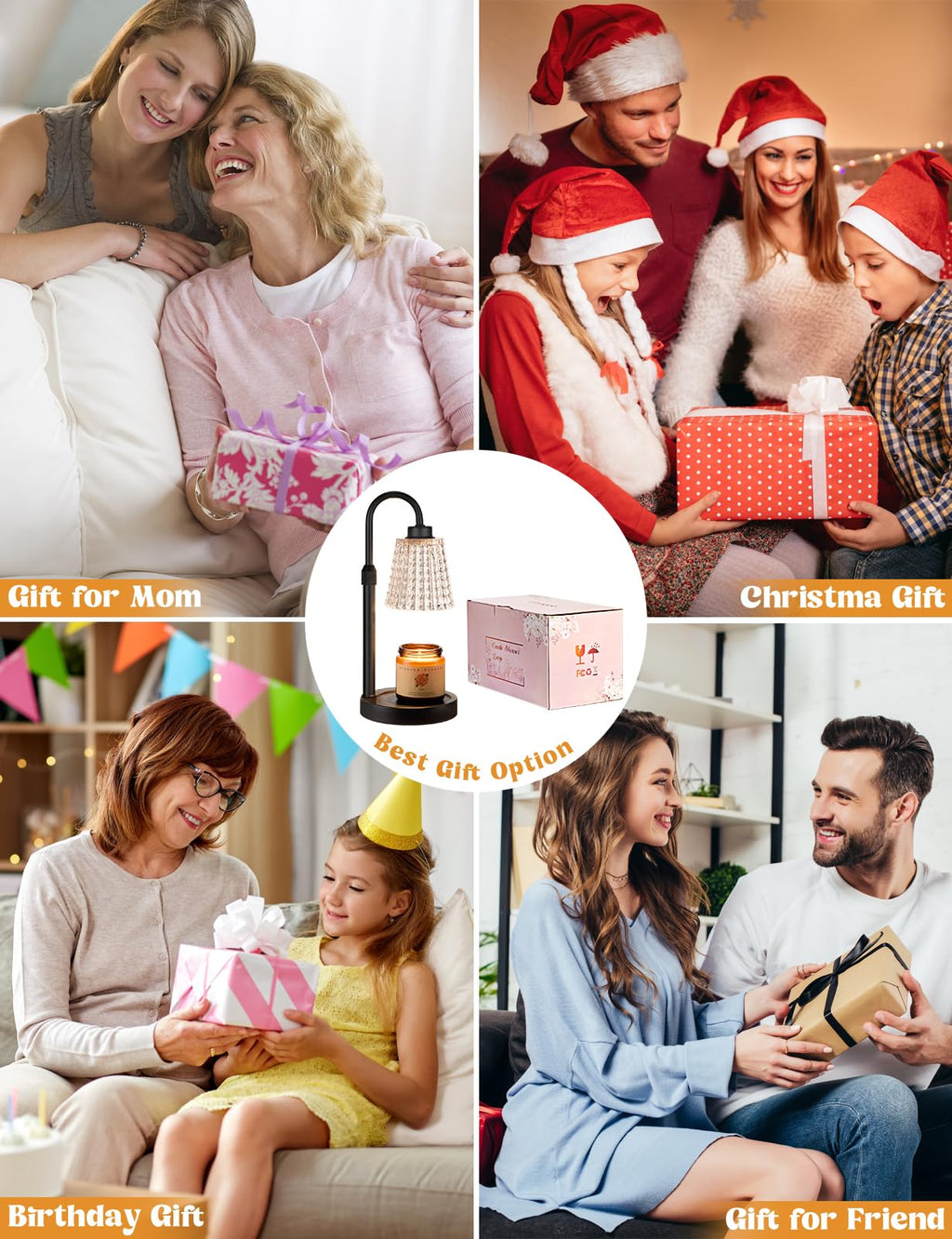 Innqoo Candle Warmer Lamp with Timer Home Decor Birthday Gifts for Women