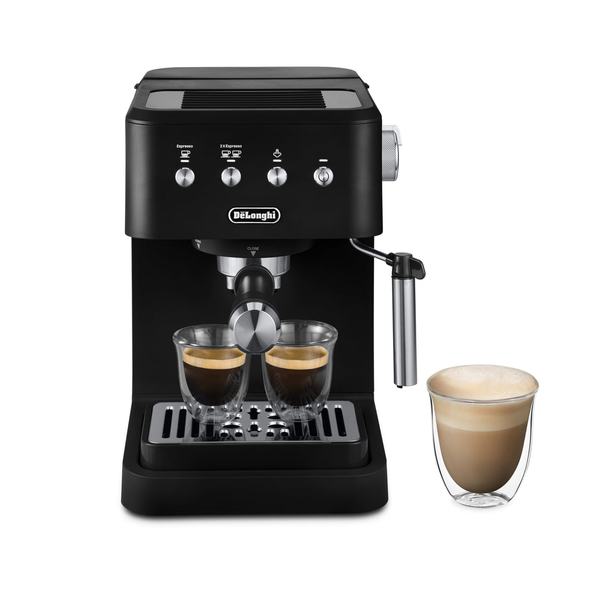 De'Longhi Stilosa Compact Manual Espresso Machine, Manual Milk Frother