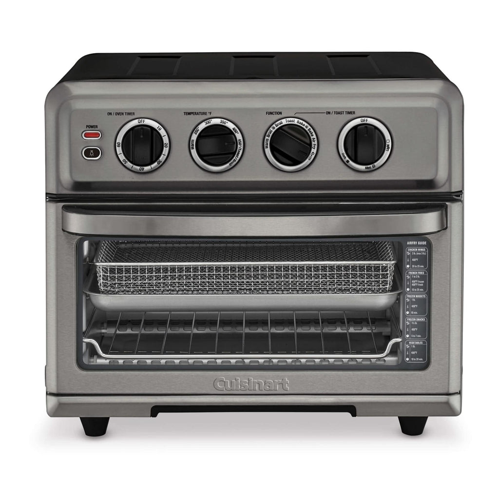 Cuisinart Air Fryer Toaster Oven, 1800W, 8-in-1 with Air Fry, Convection, Broil & Warm, 0.6 Cubic Feet, 60-Minute Timer, TOA-70NAS, Stainless Steel