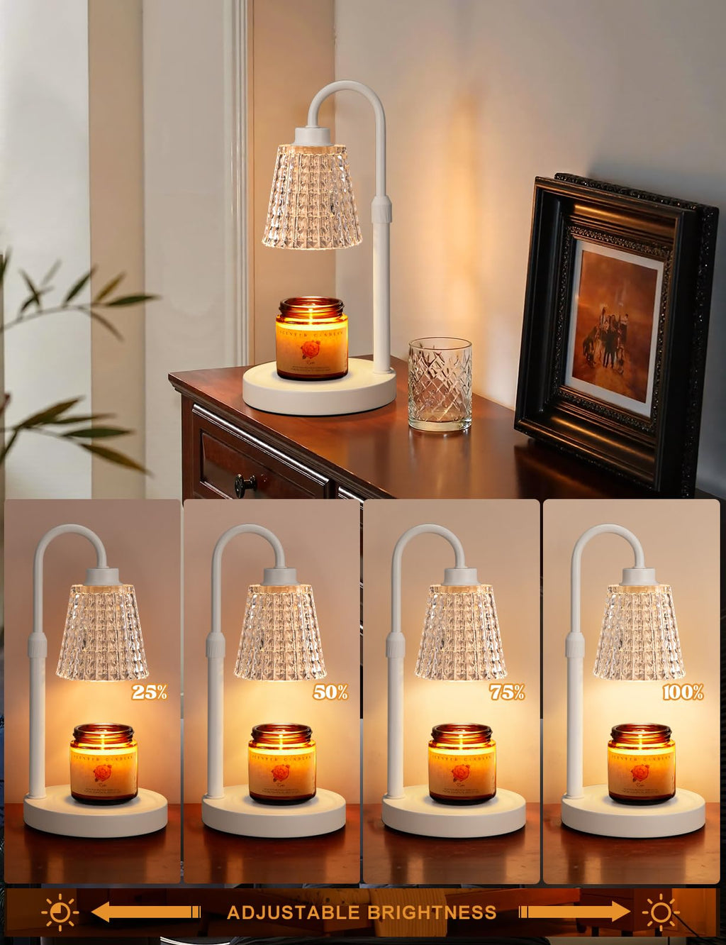 Innqoo Candle Warmer Lamp with Timer Home Decor Birthday Gifts for Women