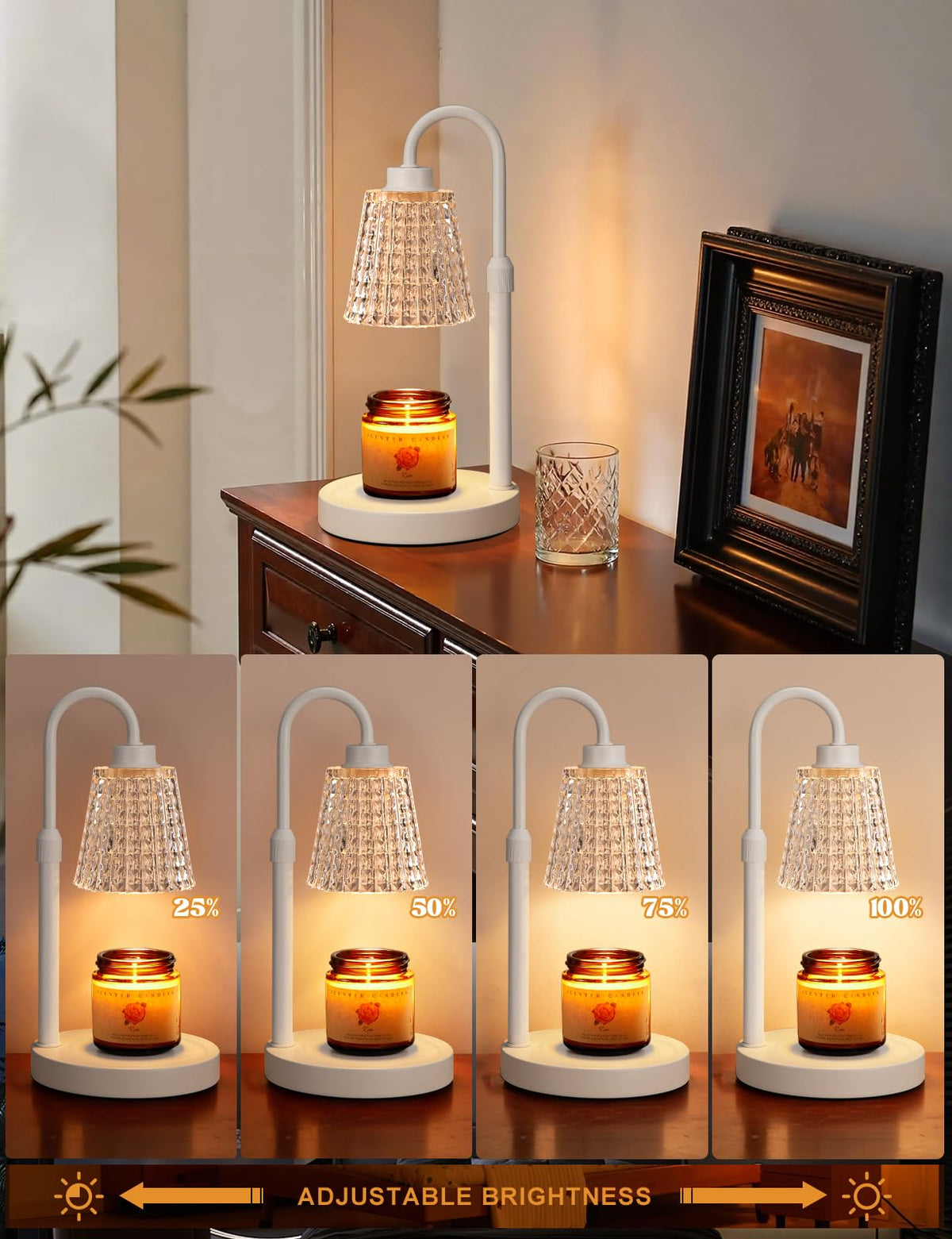 Innqoo Candle Warmer Lamp with Timer Home Decor Birthday Gifts for Women