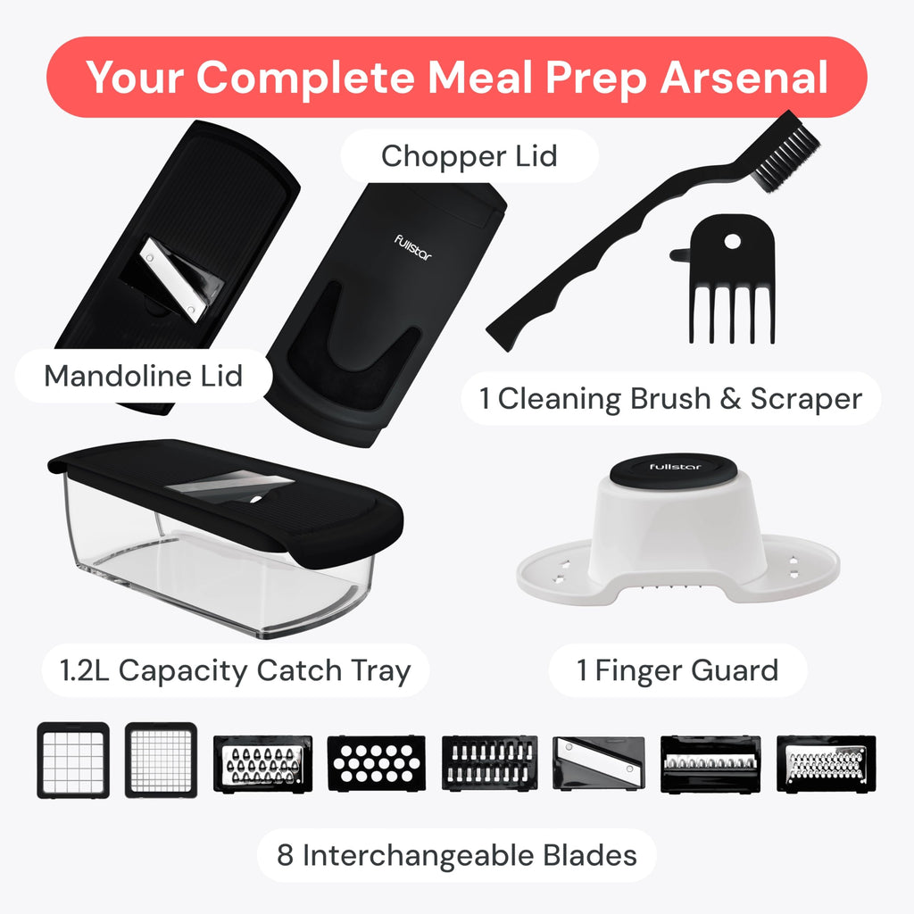 Fullstar Pro Original Vegetable Chopper & Spiralizer, All-in-1 Kitchen Tool