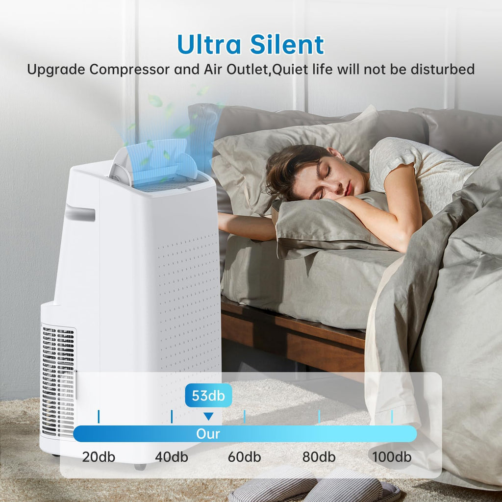 Garvee 3-in-1 Portable Air Conditioner, 14000 BTU (10200 BTU SACC) AC Unit