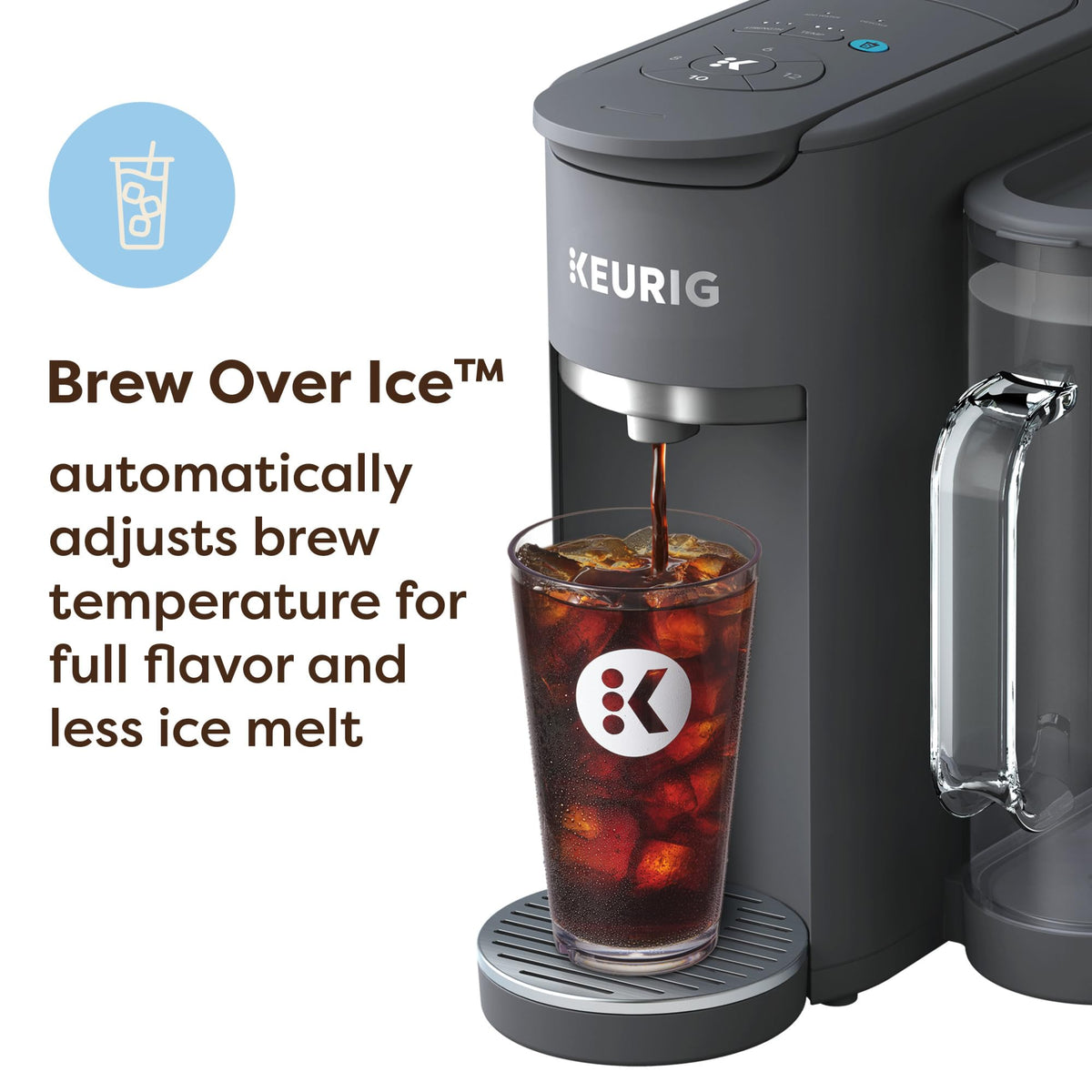 Keurig K-Supreme Gen 2, Hot and Iced Single Serve Coffee Maker, Warm Stone