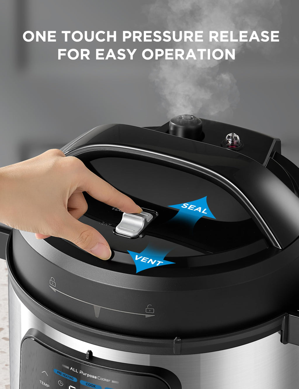 Midea 12-in-1 Electric Pressure Cooker, 6 Quarts, 12 Presets, Multi-Functional Programmable Slow Cooker, Rice Cooker, Steamer, Sauté Pan, Yogurt Maker, and More, Stainless Steel