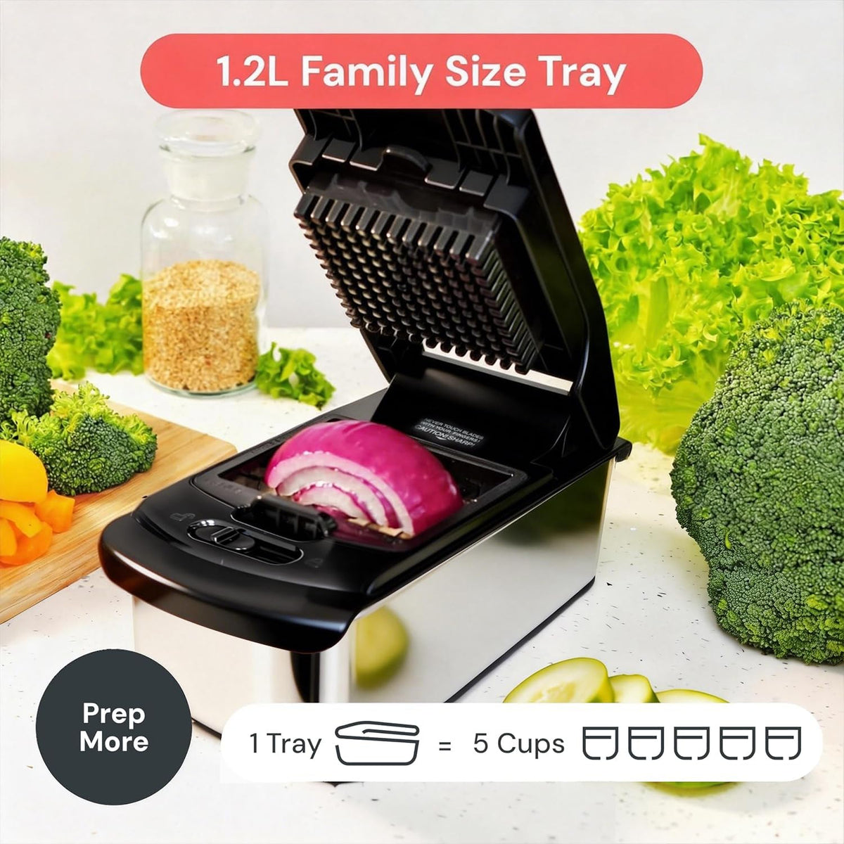 Fullstar Pro Original Vegetable Chopper & Spiralizer, All-in-1 Kitchen Tool