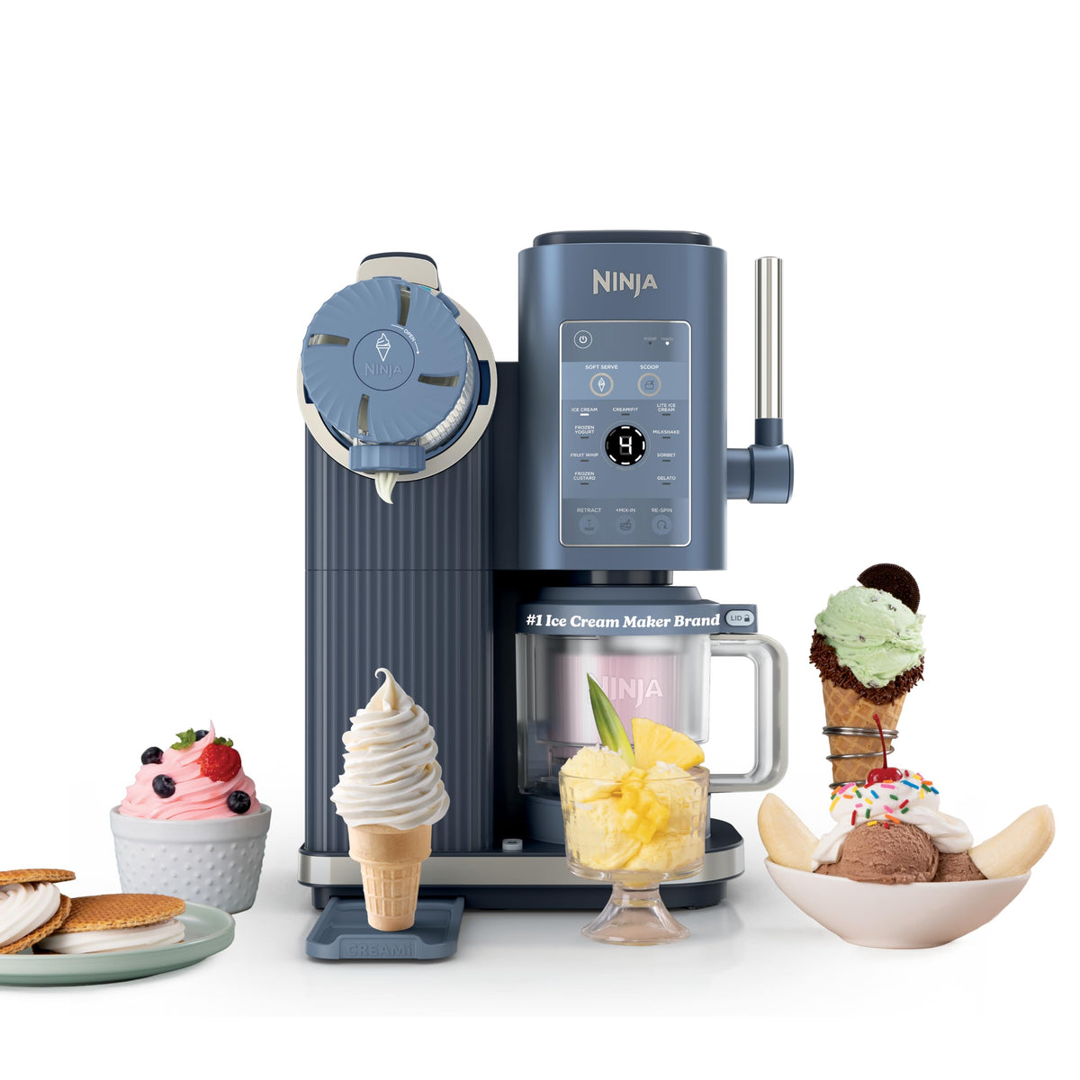 Ninja Creami Scoop & Swirl 13-in-1 Ice Cream and Soft Serve Maker, NC701