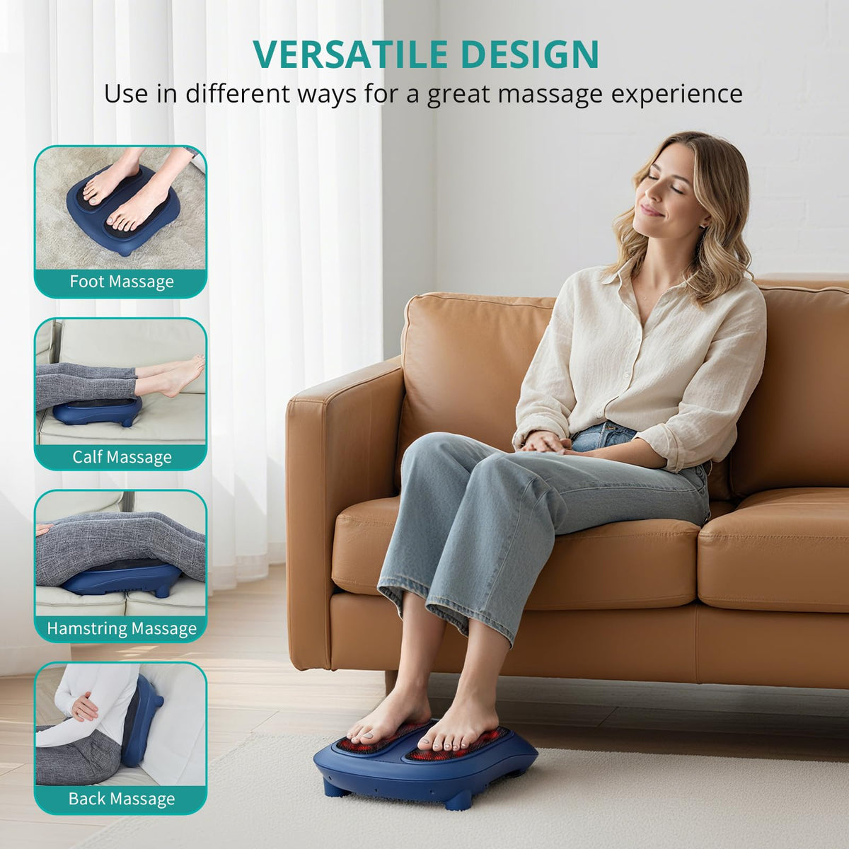 Nekteck Foot Massager with Heat, HSA Eligible FSA Massage Tools Gifts