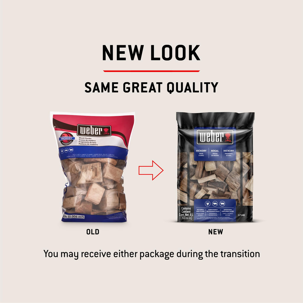 Weber® Cherry Wood Chunks, Outdoor Cooking Fuel, 4 lb