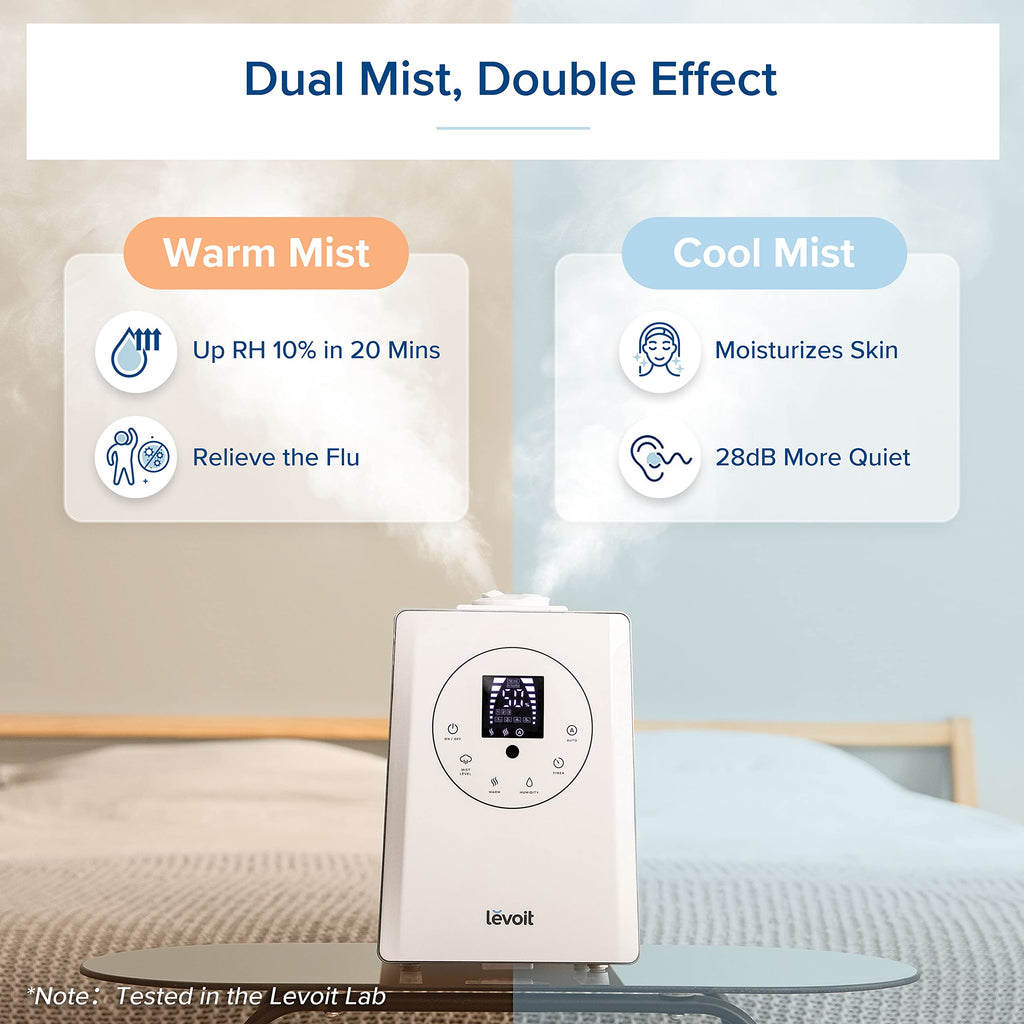 Levoit OasisMist 1000S (10L) Smart Humidifier for Home Large Room Bedroom