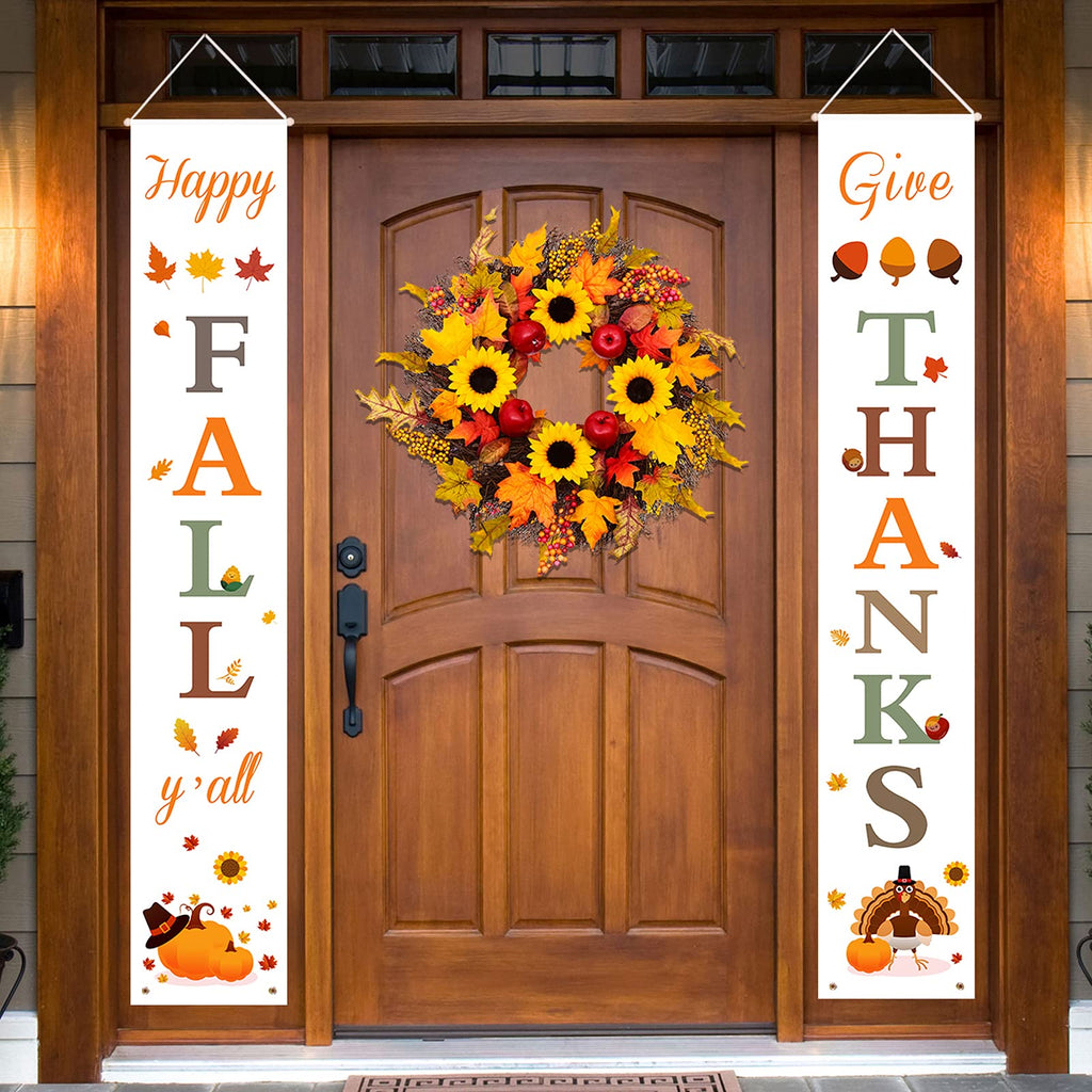 DAZONGE Halloween Porch Banners for Hanging Decorations Indoor Outdoor