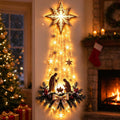 2027 New Bethlehem Star of Faith Lighted Nativity Wall Decor, Lighted Nativity Wall Decor, Led Bethlehem Star of Faith with Holy Family Scene And Warm Lights for Home, Fireplace & Entryway，1pc
