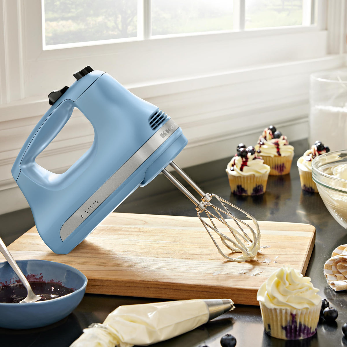 KitchenAid 5 Ultra Power Speed Hand Mixer, KHM512, White