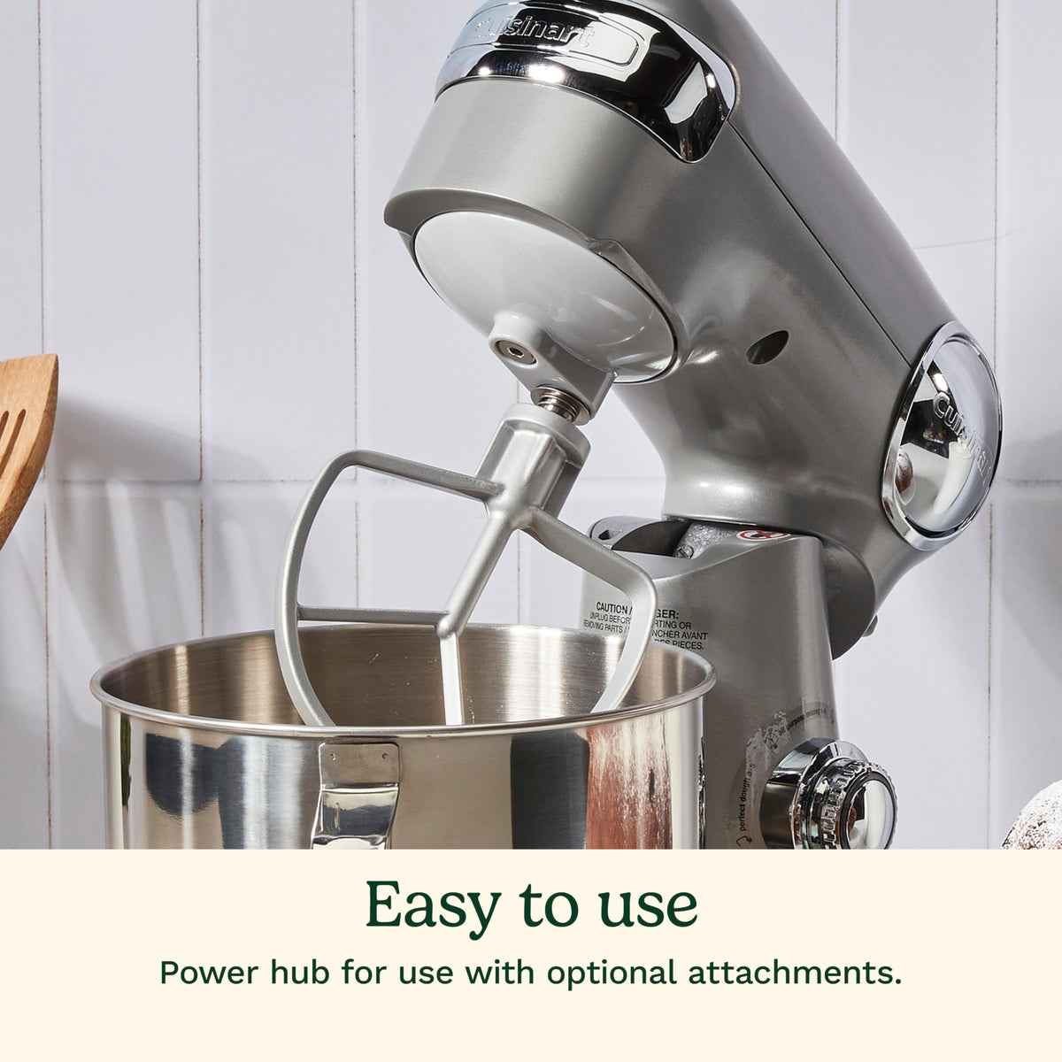 Cuisinart Stand Mixer, 12 Speed, 5.5 Quart Stainless Steel Bowl, Chef’s Whisk, Mixing Paddle, Dough Hook, Splash Guard w/ Pour Spout, Ruby Red, SM-50R, Manual
