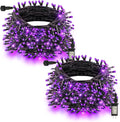 TW SHINE Halloween Lights, 400 LED 132FT Outdoor Halloween Lights Plug in with 8 Modes, Waterproof Christmas Light Outdoor, Indoor Decorations for Party Yard Haunted House Decor, Purple