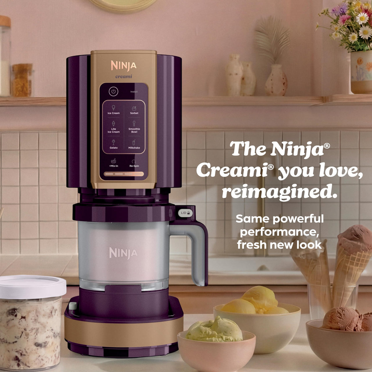 Ninja® CREAMi® 7-in-1 Ice Cream Maker, Ice Cream, Gelato & more, NC299AMZ