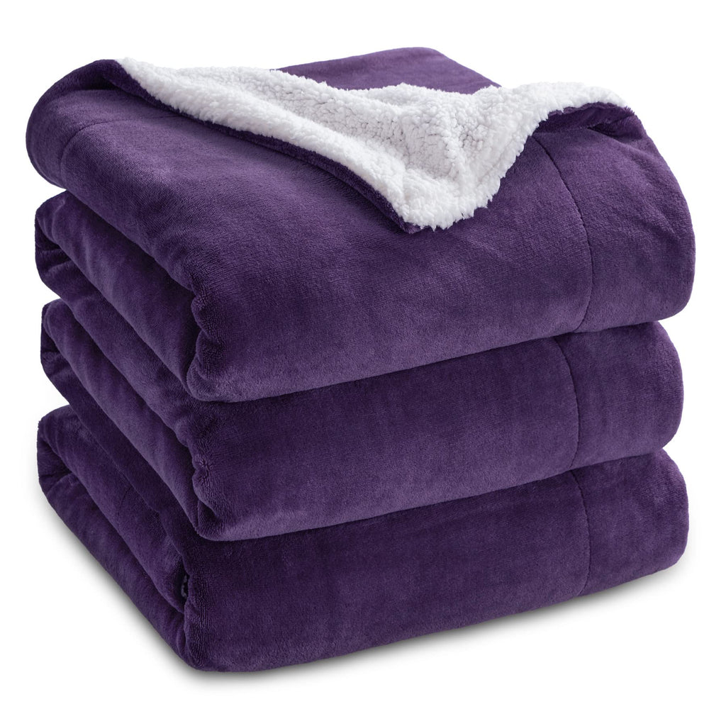 Bedsure GentleSoft Sherpa Fleece Twin Size Blanket for Couch, Non-Heated, Thick and Warm Throw for Women and Men, Soft Fuzzy Plush Twin Blanket for Winter, Charcoal, 60x80 Inches