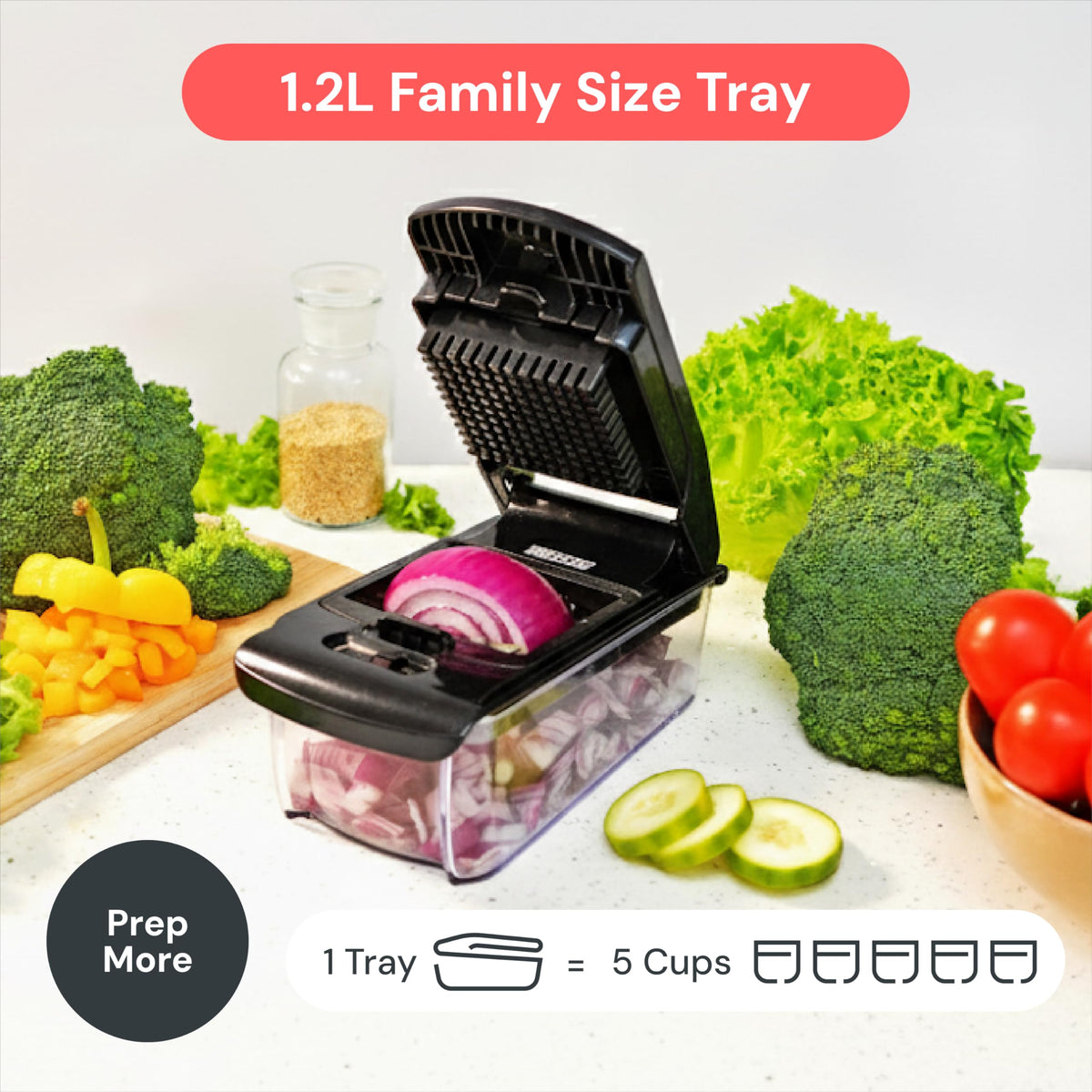 Fullstar Pro Original Vegetable Chopper & Spiralizer, All-in-1 Kitchen Tool
