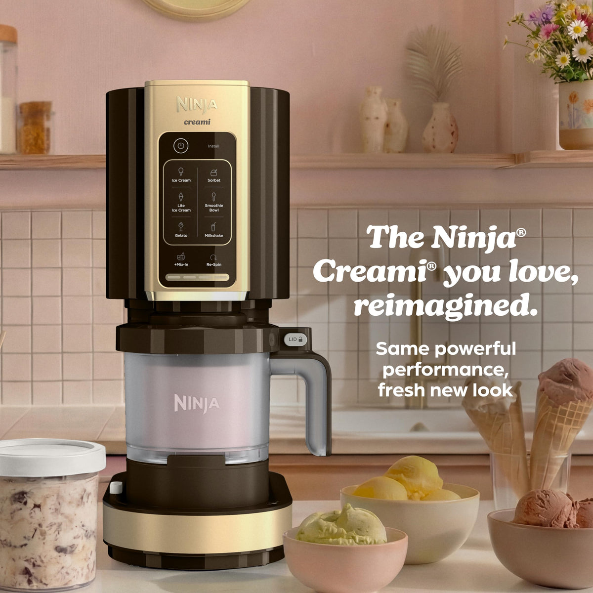 Ninja® CREAMi® 7-in-1 Ice Cream Maker, Ice Cream, Gelato & more, NC299AMZ