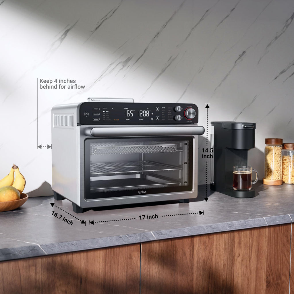 Typhur Sync Air Fryer Oven, Smart AI Wireless Probe, 360° Turbo Convection