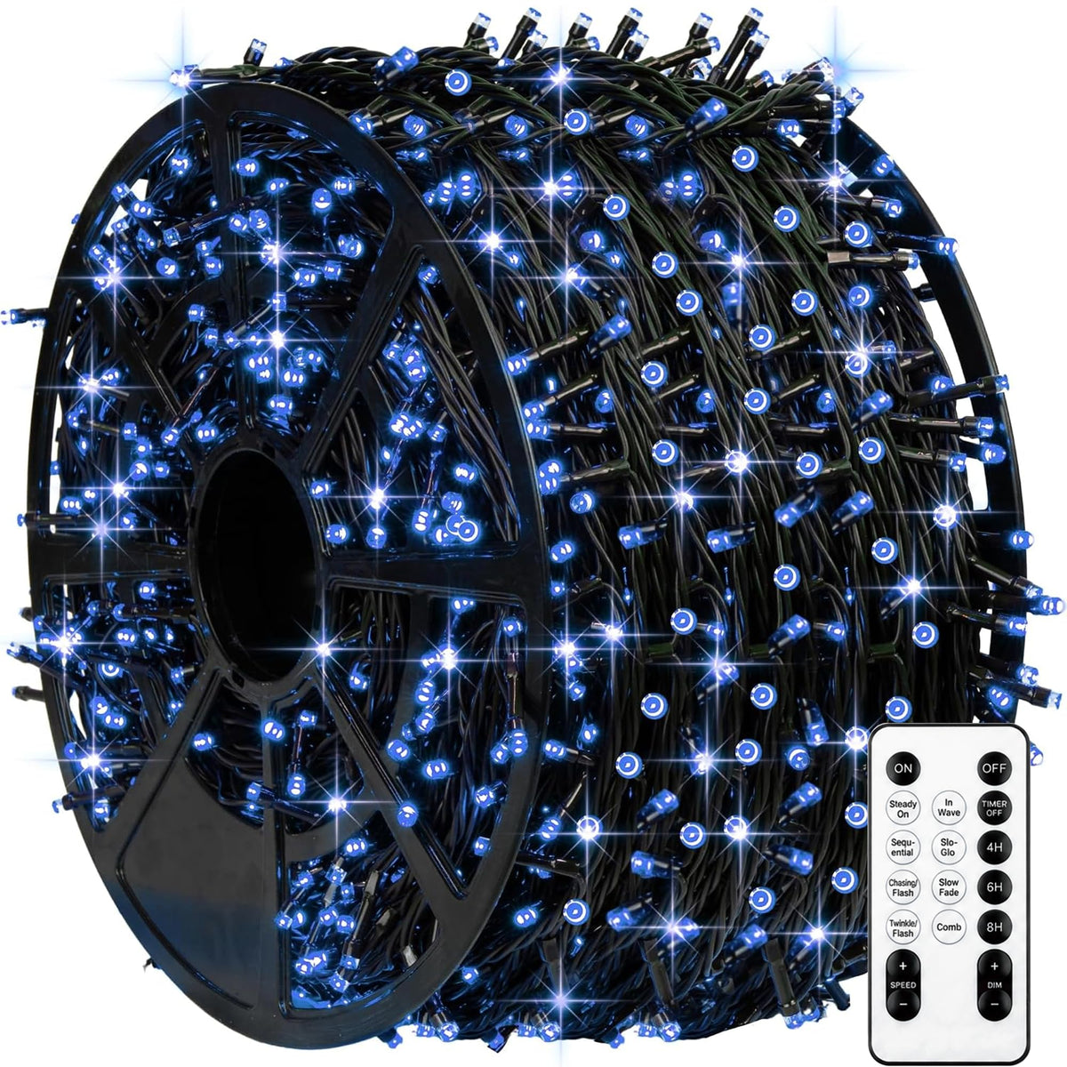 TW SHINE Halloween Lights, 400 LED 132FT Outdoor Halloween Lights Plug in with 8 Modes, Waterproof Christmas Light Outdoor, Indoor Decorations for Party Yard Haunted House Decor, Purple