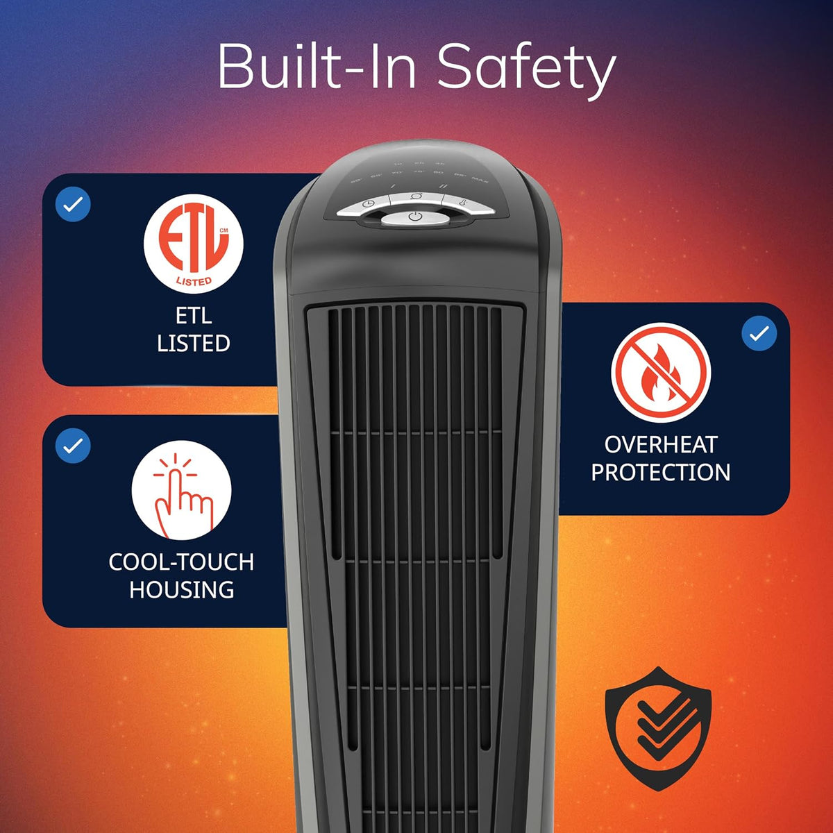 Lasko 23" Ceramic Tower Space Heater with Remote Control - Silver - 751320