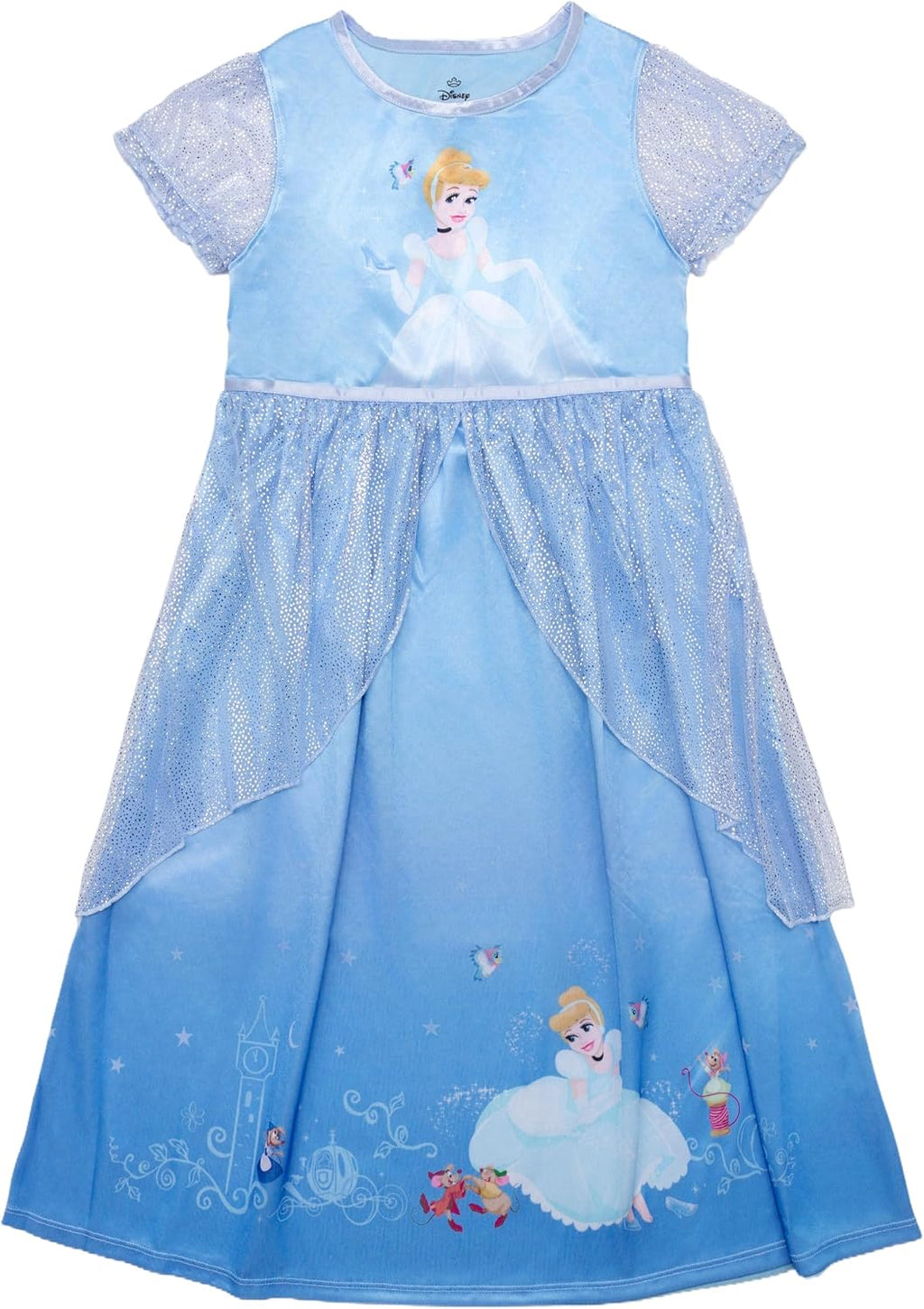 Disney Toddler/Little/Big Girls' Princess Fantasy Gown Nightgown
