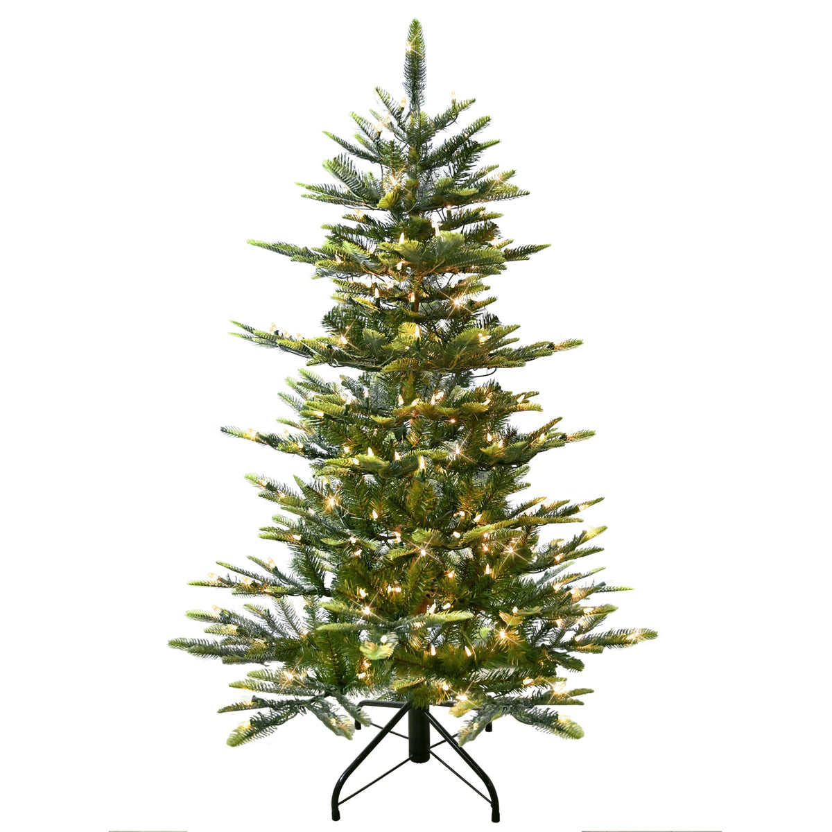 Puleo International 7.5ft Pre-Lit Aspen Fir Artificial Christmas Tree