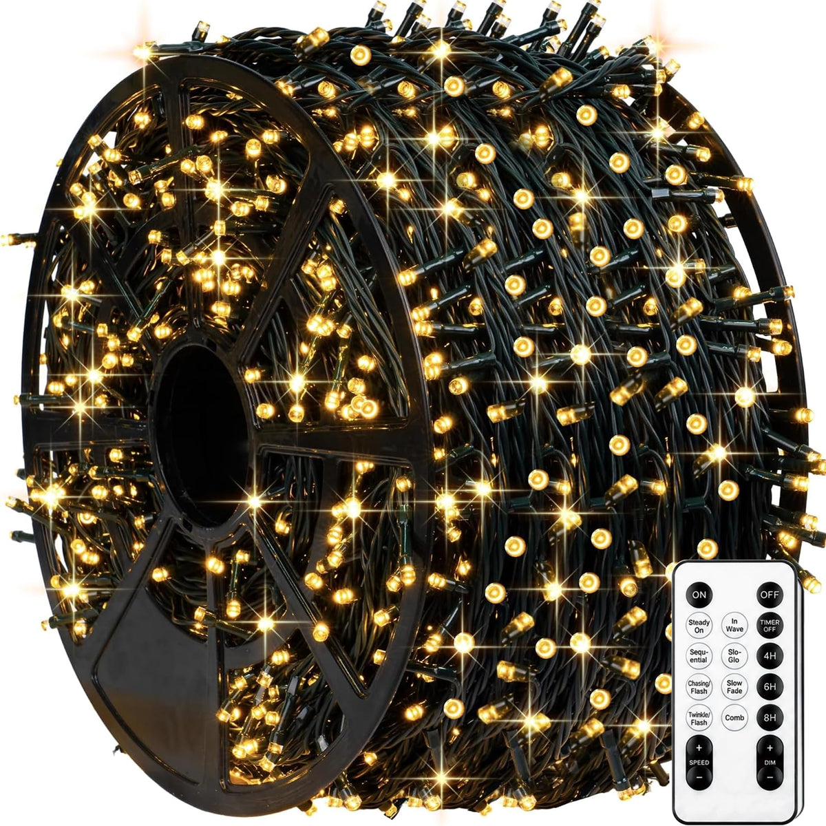 TW SHINE Halloween Lights, 400 LED 132FT Outdoor Halloween Lights Plug in with 8 Modes, Waterproof Christmas Light Outdoor, Indoor Decorations for Party Yard Haunted House Decor, Purple