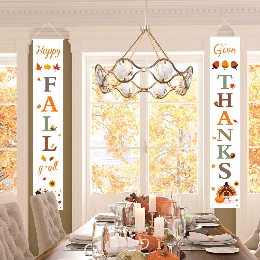 DAZONGE Halloween Porch Banners for Hanging Decorations Indoor Outdoor