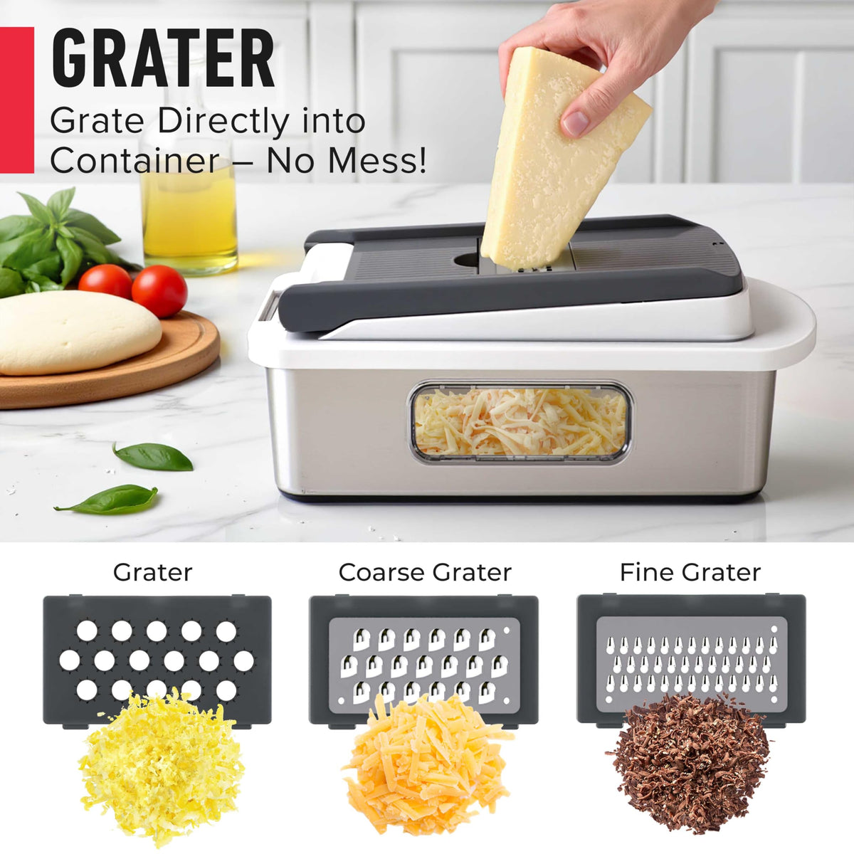 Mueller The Real Original Pro Vegetable Chopper & Mandoline Slicer, 10-in-1