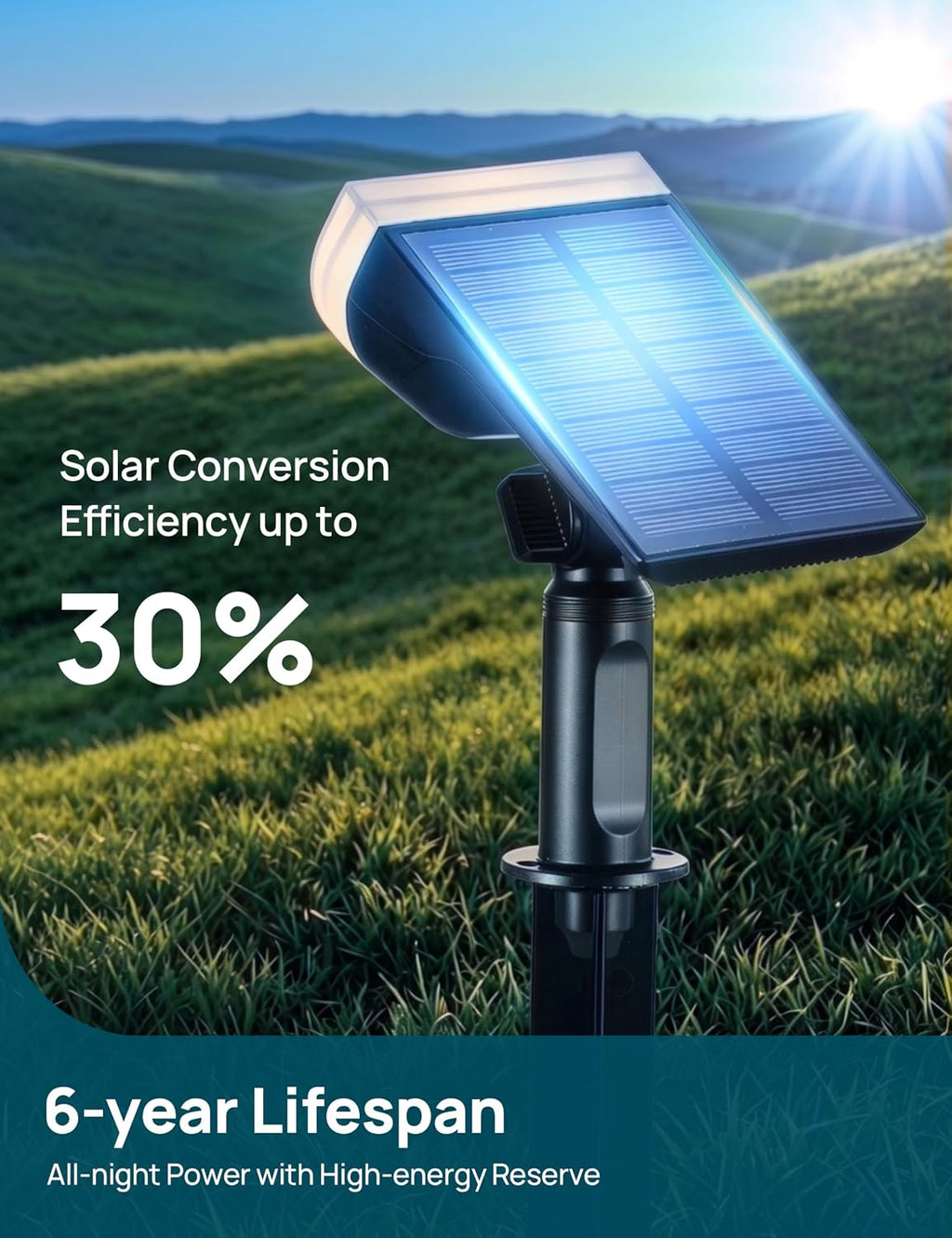 Linkind Halloween Solar Lights Outdoor Spotlight Waterproof RGB 6 Pack