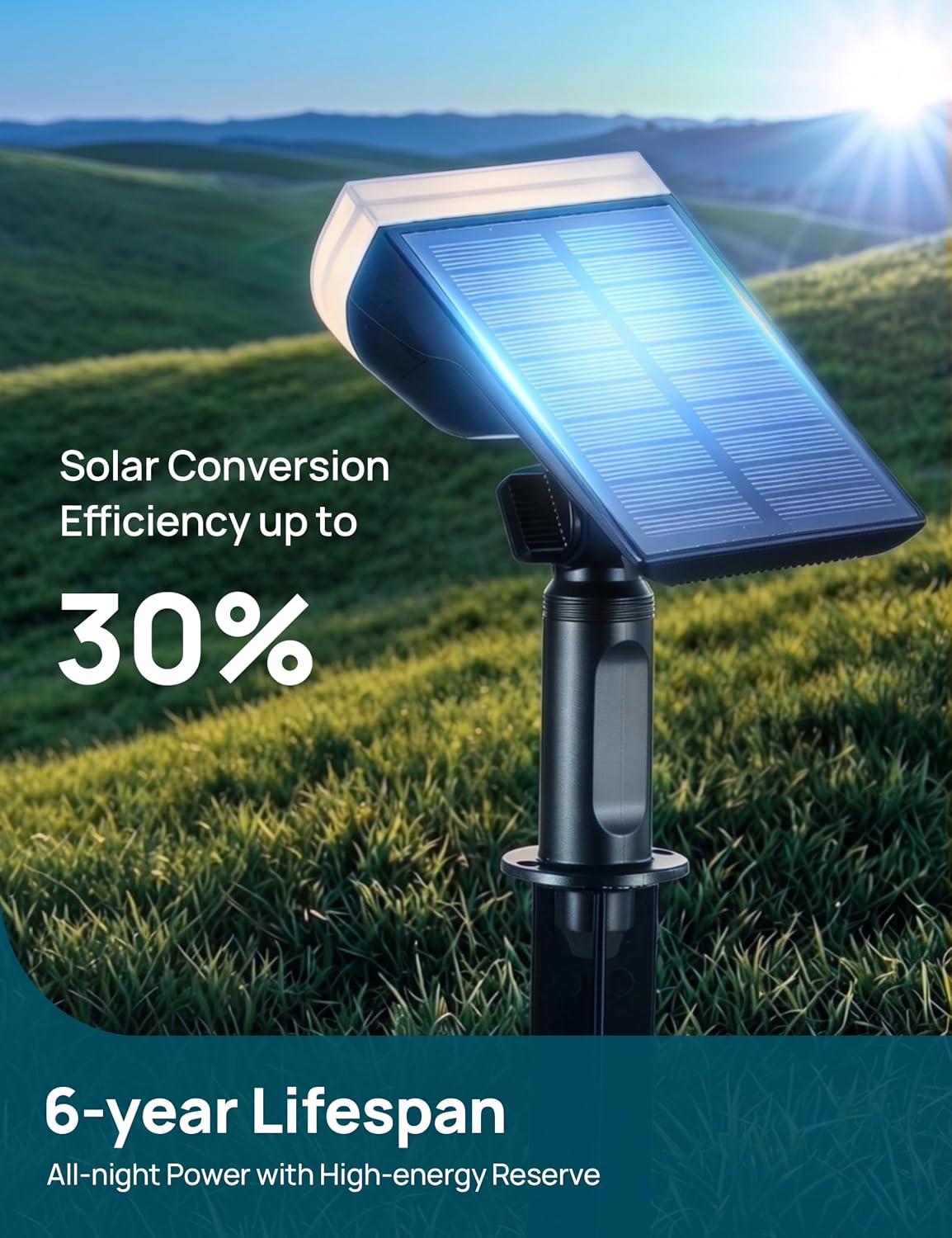 Linkind Halloween Solar Lights Outdoor Spotlight Waterproof RGB 6 Pack