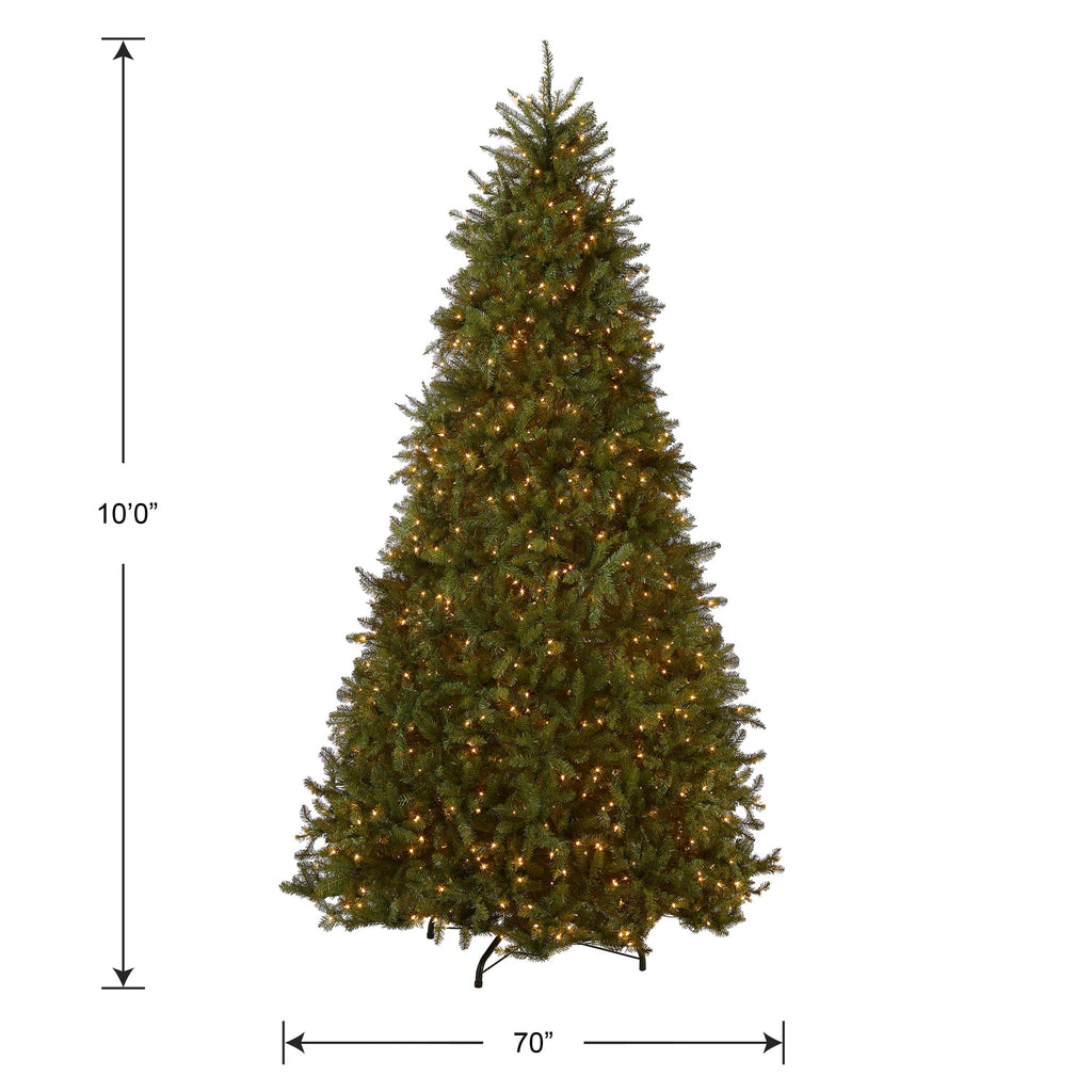 National Tree Company 12ft Pre-Lit Dunhill Fir Artificial Christmas Tree