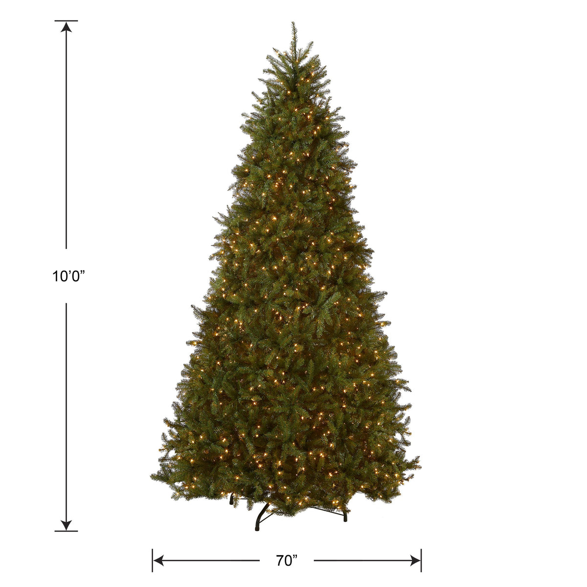 National Tree Company 12ft Pre-Lit Dunhill Fir Artificial Christmas Tree