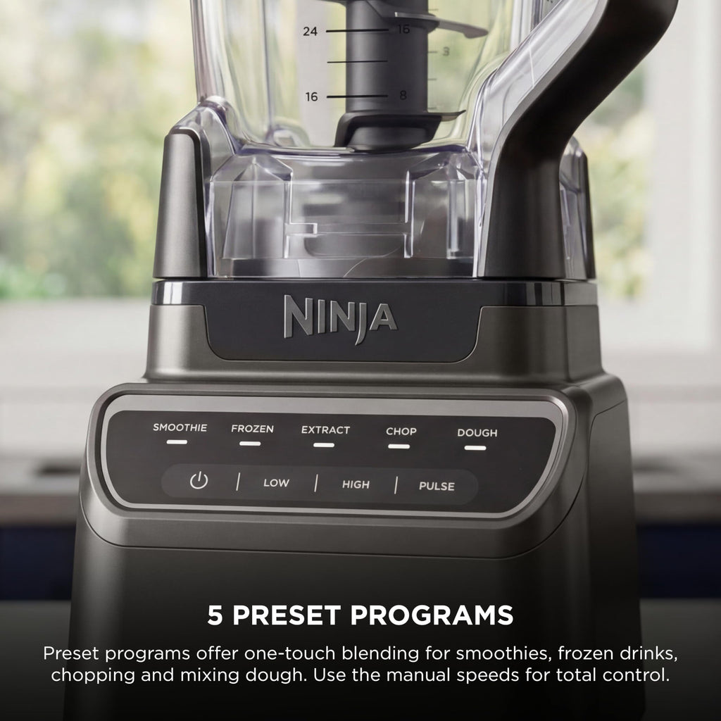 Ninja Kitchen System Pro, 1500W, 72oz Pitcher, 8-Cup, Black, BL770