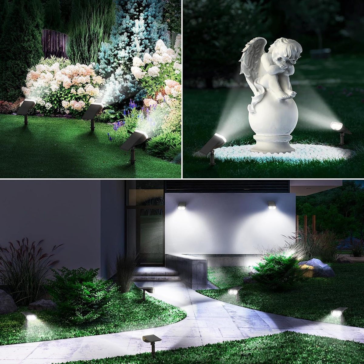 Linkind Halloween Solar Lights Outdoor Spotlight Waterproof RGB 6 Pack
