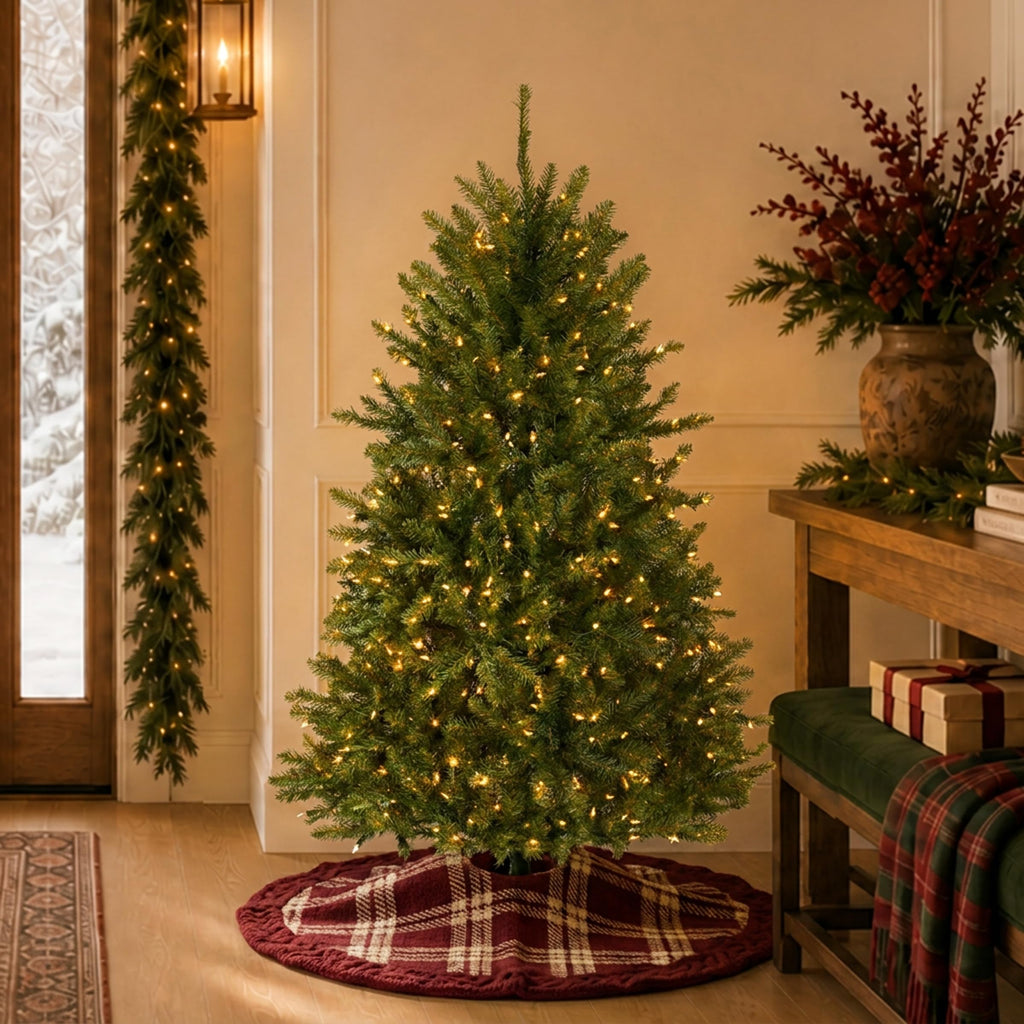 National Tree Company 12ft Pre-Lit Dunhill Fir Artificial Christmas Tree