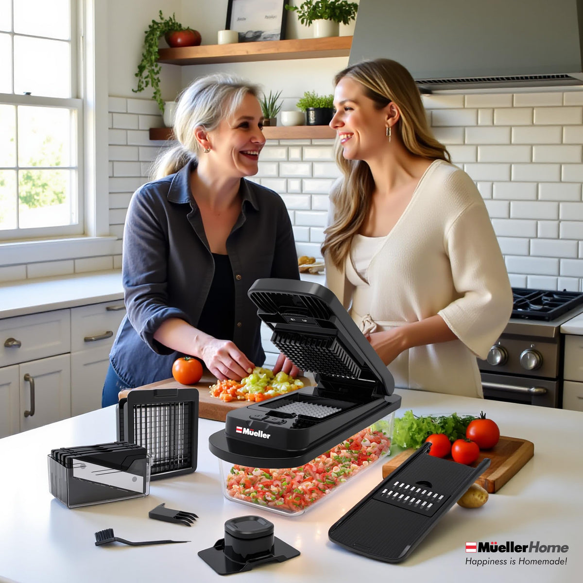 Mueller The Real Original Pro Vegetable Chopper & Mandoline Slicer, 10-in-1