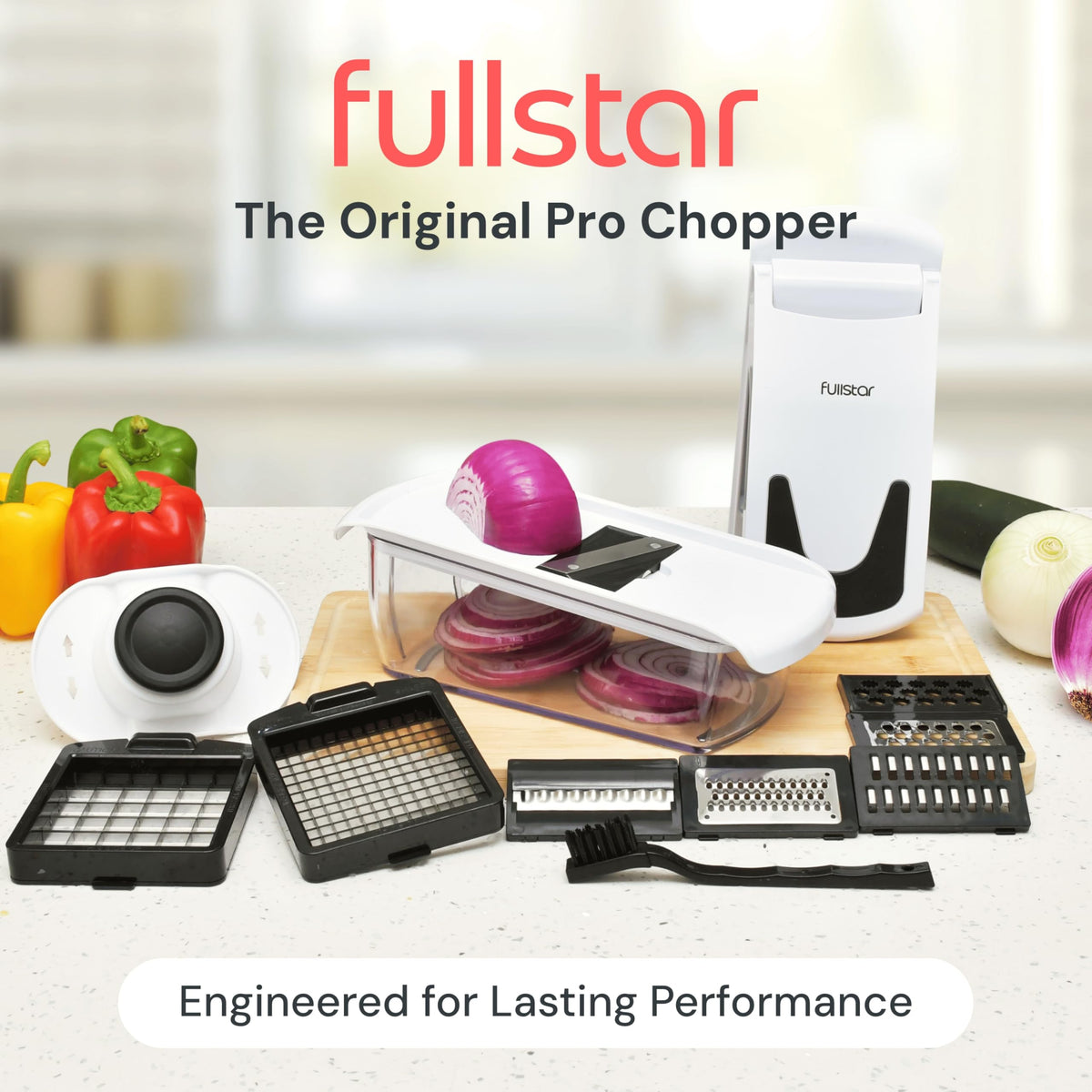 Fullstar Pro Original Vegetable Chopper & Spiralizer, All-in-1 Kitchen Tool